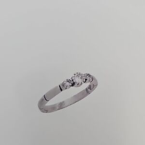 Silpada Silver Solitaire Ring with Dainty Band